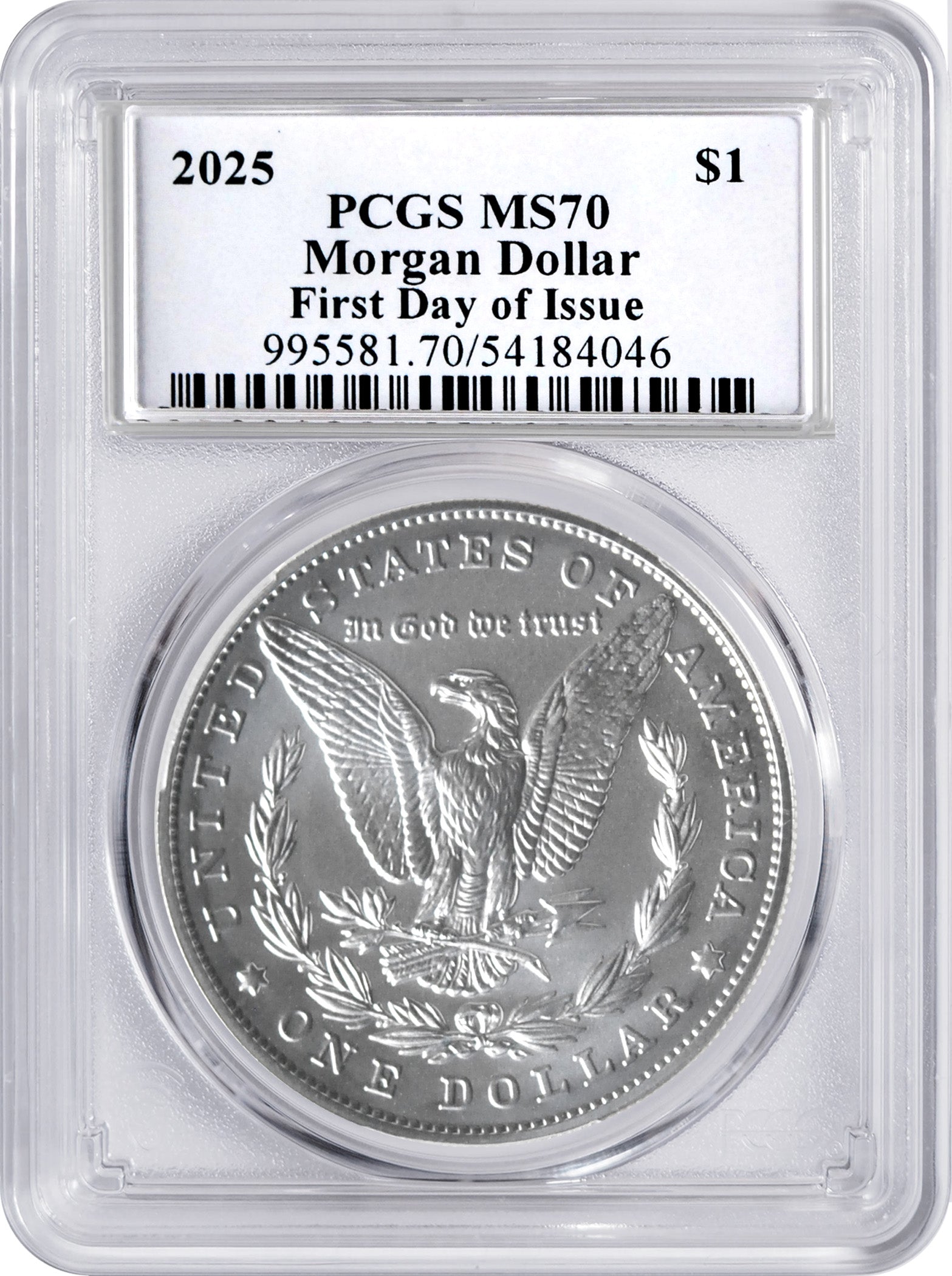 2025 Morgan & Peace Silver Dollars – First Day of Issue MS70