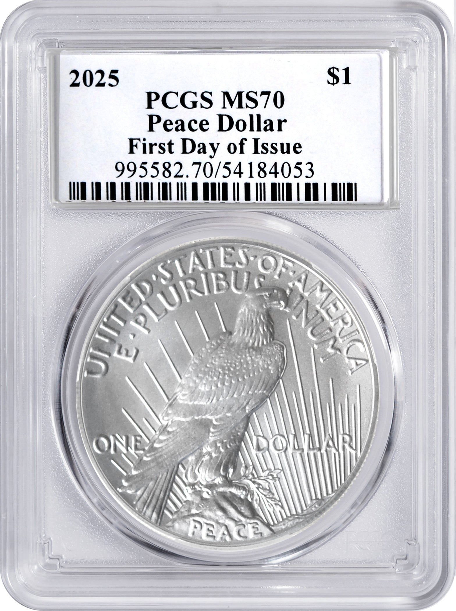2025 Morgan & Peace Silver Dollars – First Day of Issue MS70
