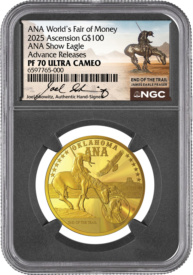 2025 ANA $100 Gold Eagle