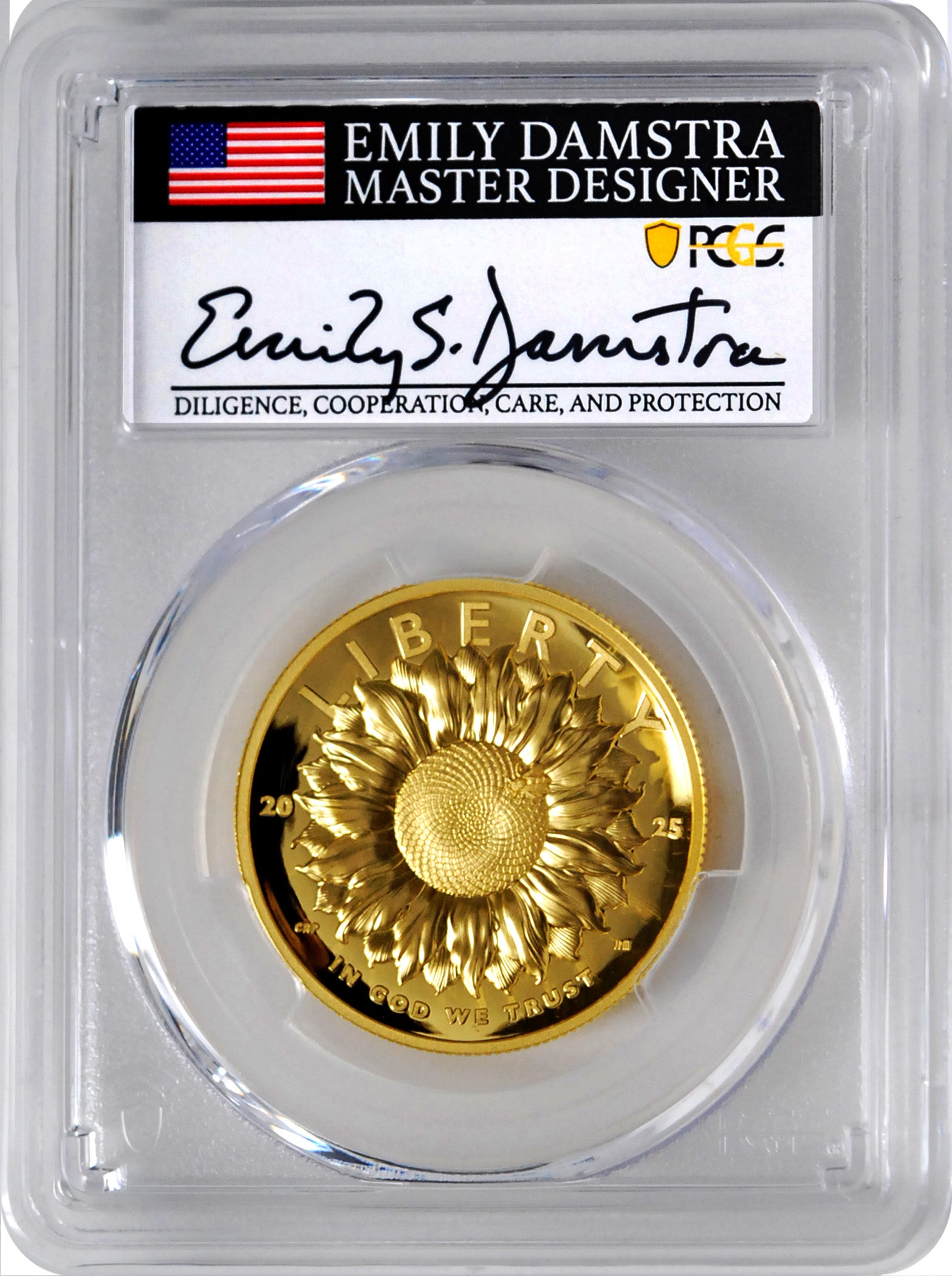 2025 ADV REL $100 GOLD PR70 DAMSTRA
