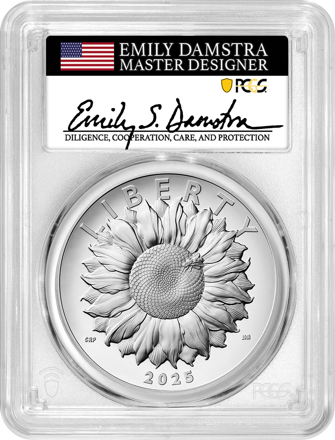 2025 AR SILVER SUNFLOWER MEDAL DAMSTRA