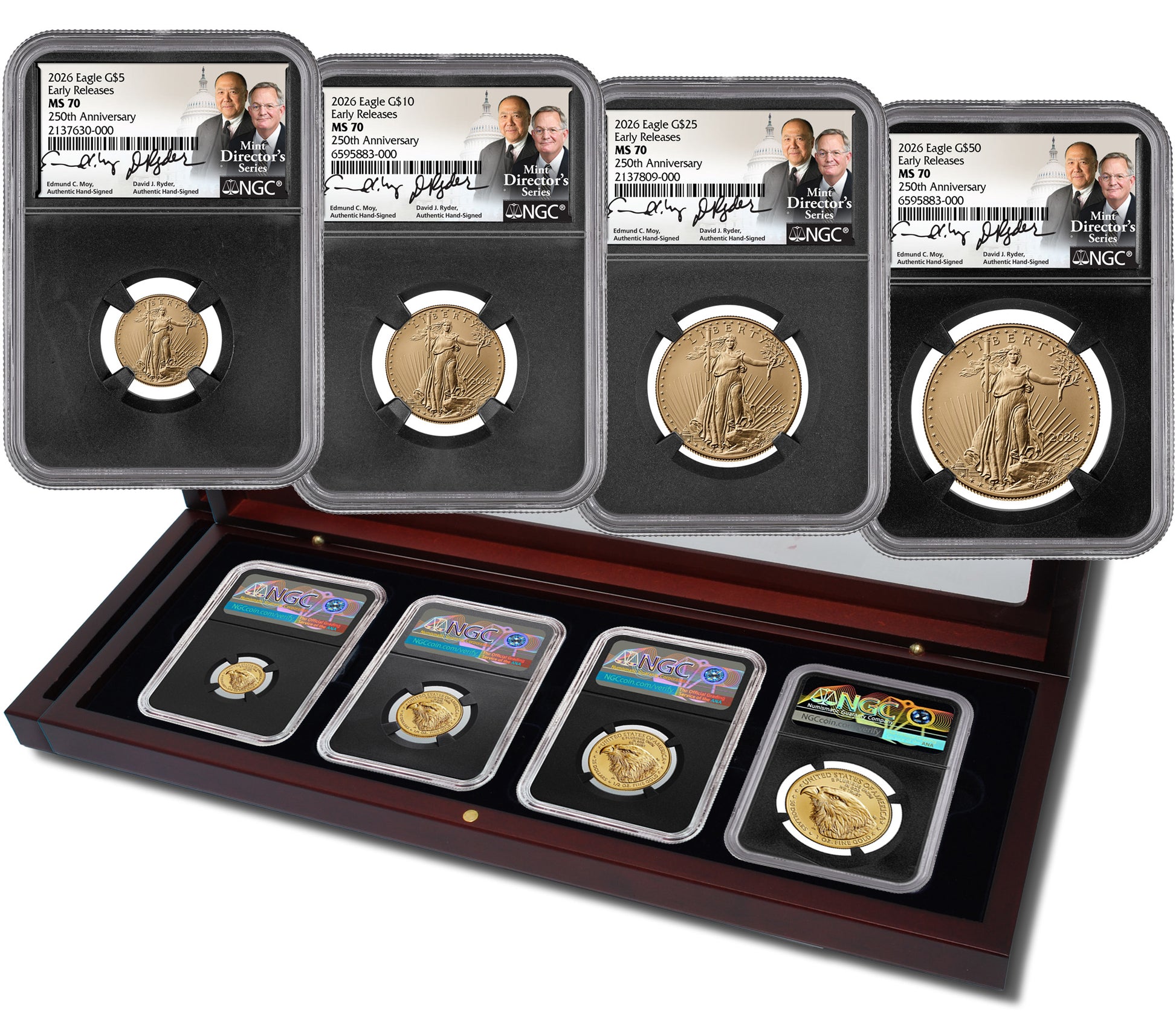 2026 4pc Gold set Moy Ryder America 250