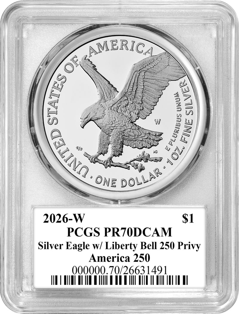 Complete 2021–2026 Type II Proof Silver Eagle Collection - Westminster Mint