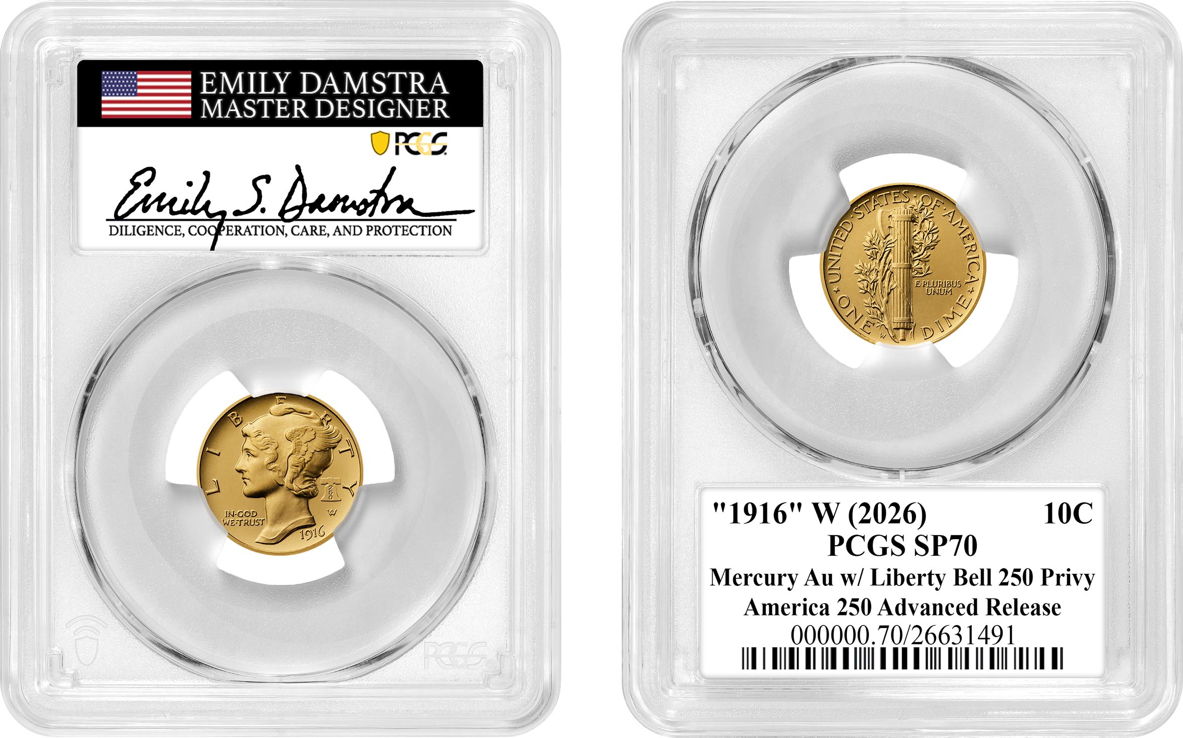 AR Mercury Dime Damstra