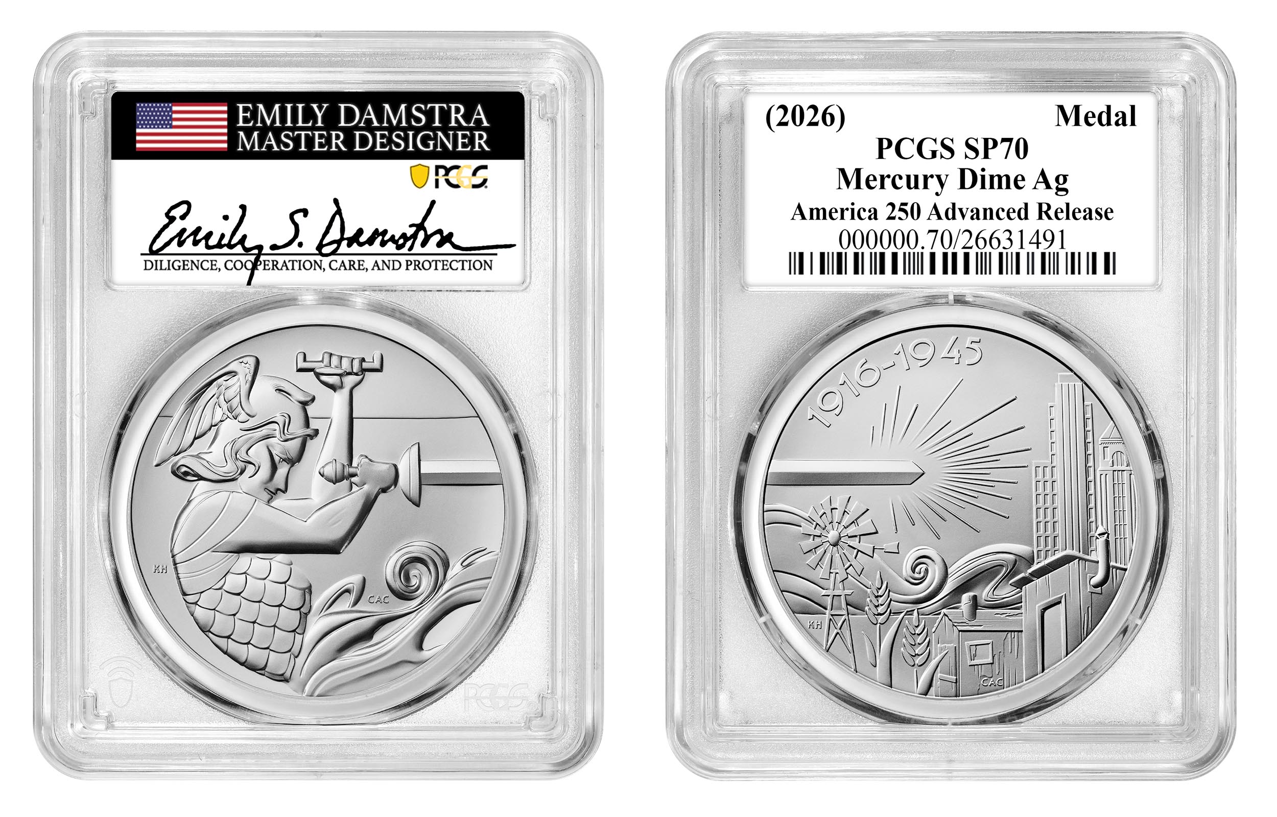 AR Mercury Dime Damstra