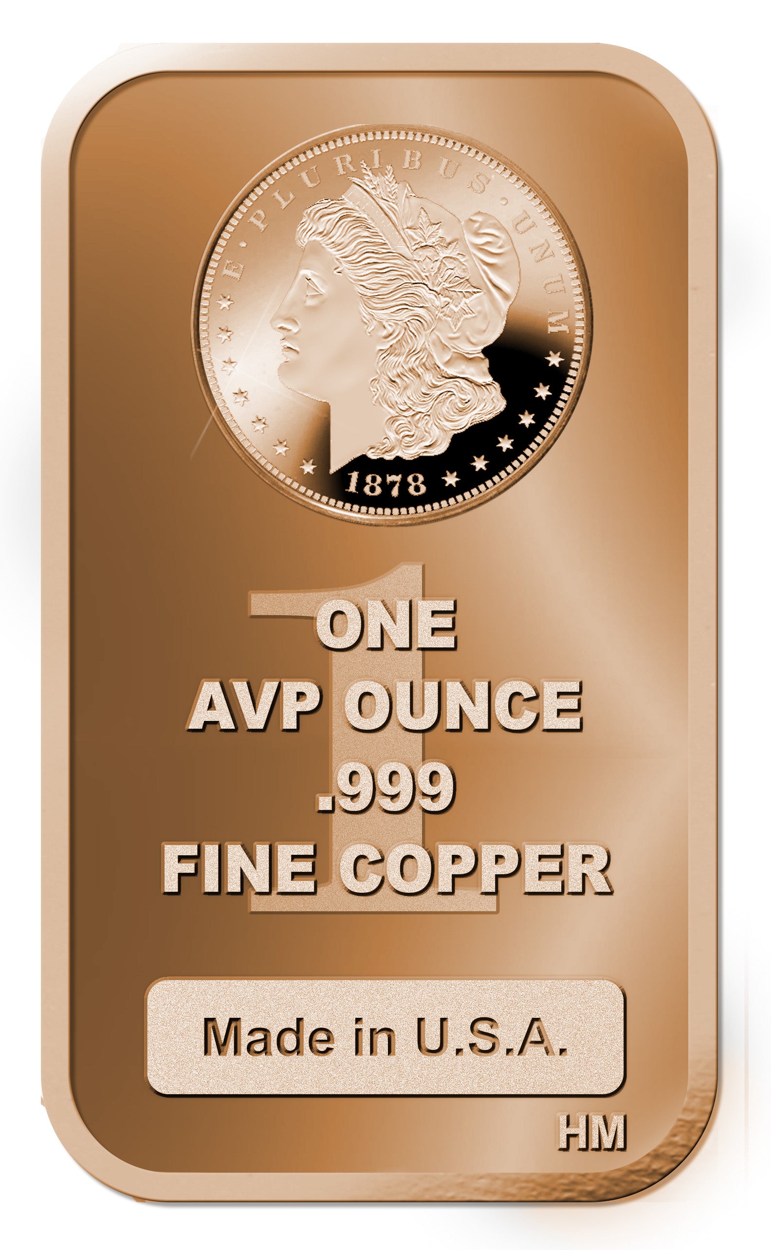 MORGAN 1 OZ .999 AVP COPPER BAR