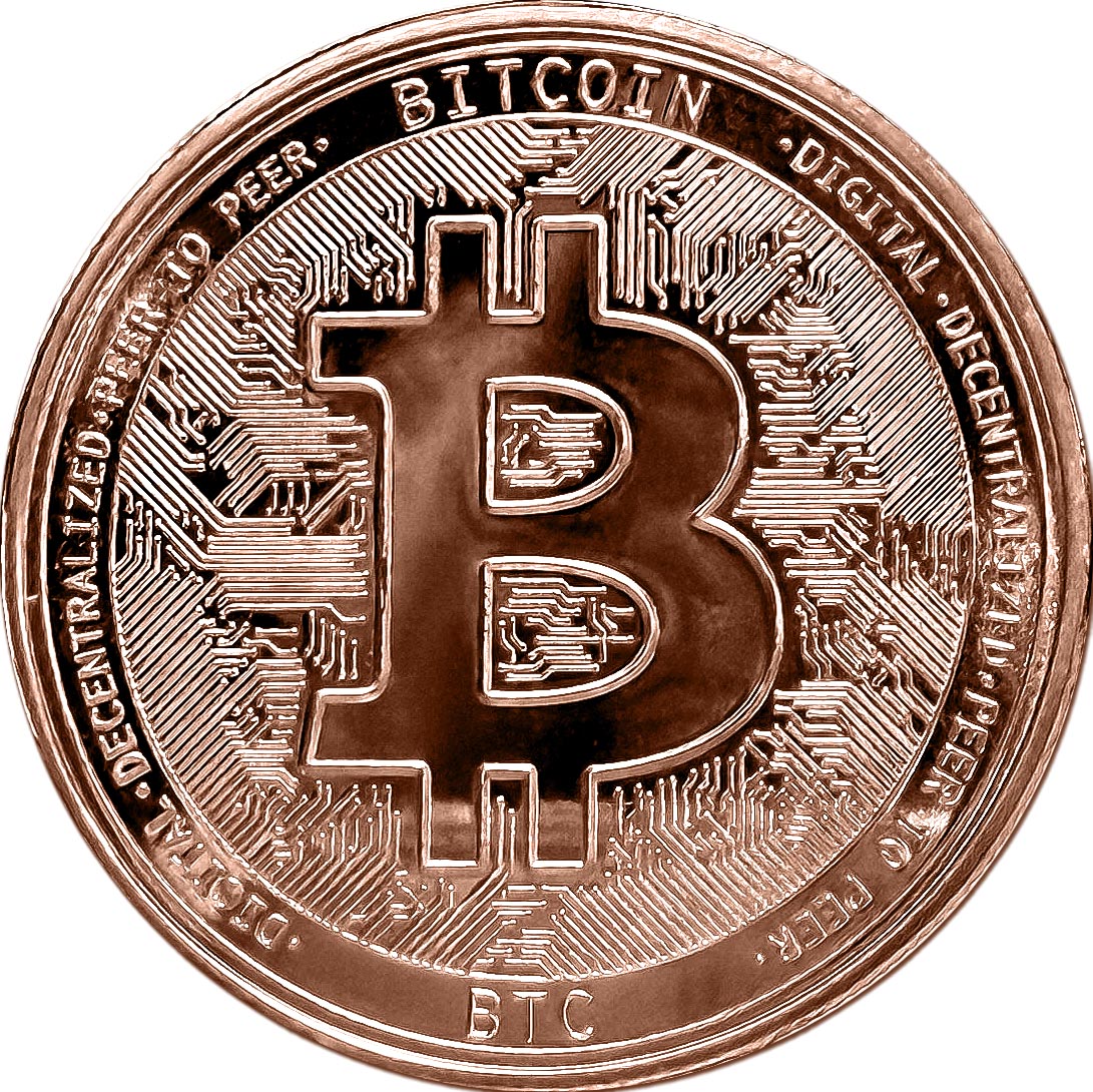 BITCOIN 1OZ AVDP COPPER BULLION ROUND