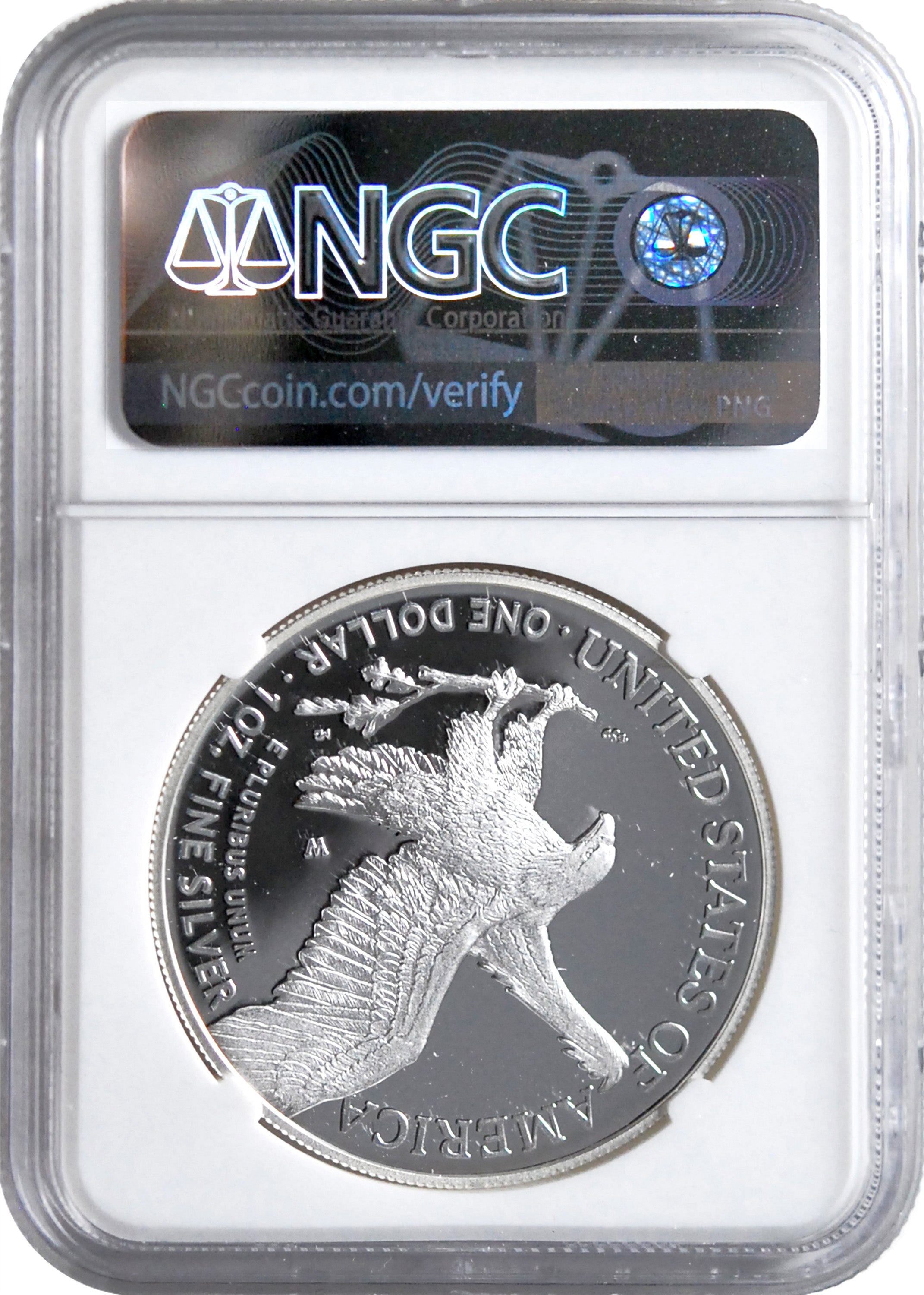 2021 W American Silver Eagle Type 2 NGC PF70 First Releases Guadioso Signature - Westminster Mint