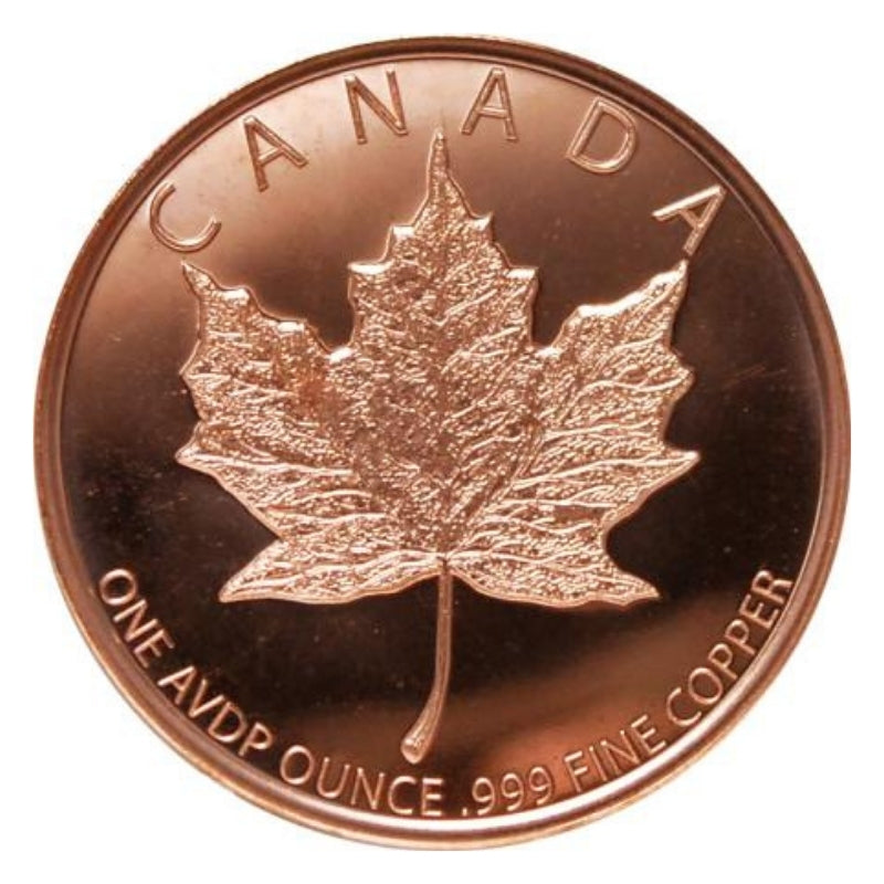 QUEEN ELIZABETH II 1OZ AVDP COPPER BULLION ROUND