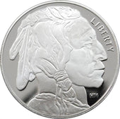 Silver Rounds Buffalo Design