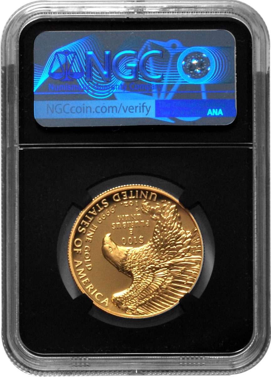 2019 $100 High Relief SP70 HIGH RELIEF SP70 First Day ANA Show Signed by two U.S. Mint Directors - Westminster Mint