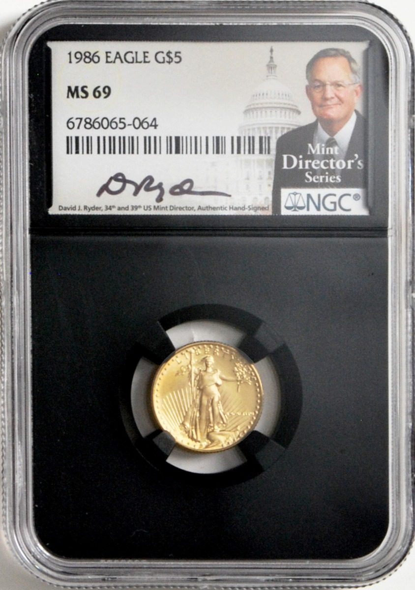 1986 $5 Gold Eagle NGC MS69