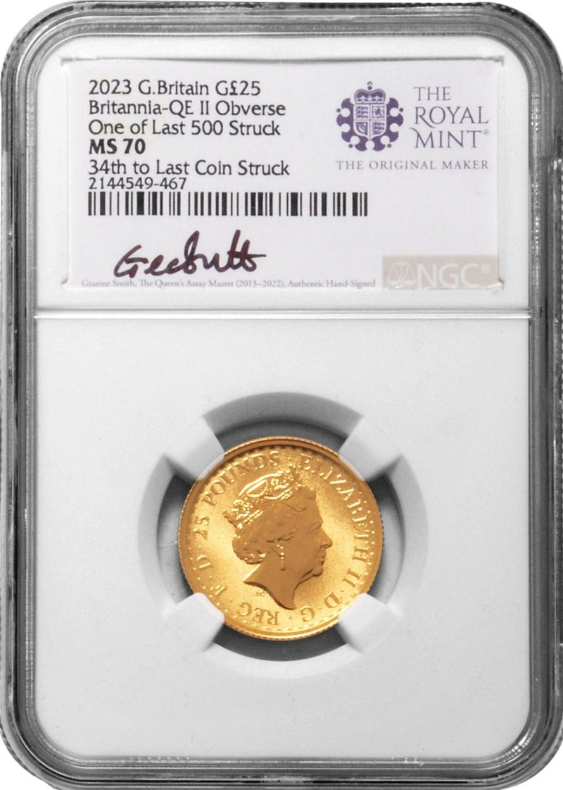 2022 Royal Succession Queen Elizabeth II 5- PC SET NGC MS70 w/Assay Master Signatures - Westminster Mint