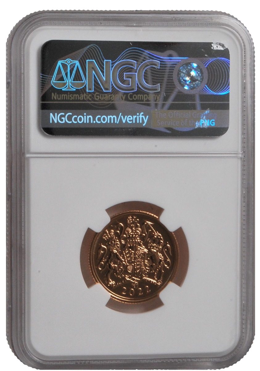 2022 2-pc Royal Succession Gold Sovereign Set MS70 DPL w/Assay master s signature - Westminster Mint