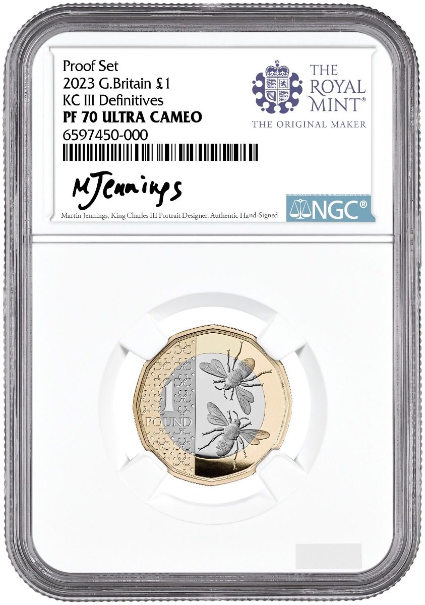 2023 Definitives Royal Mint Silver 8pc Collection NGC PF70 Martin Jennings signature label