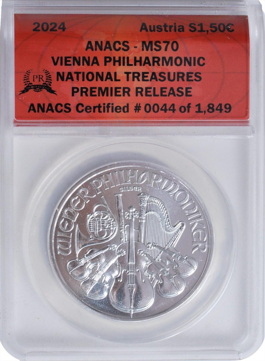 2024 Silver Philharmonic MS70 Premier Release