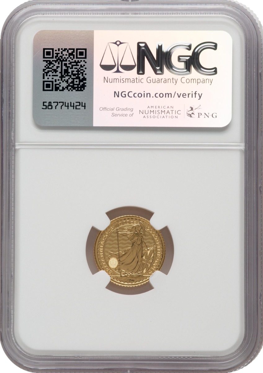 2023 Gold £10 Britannia NGC MS70 Final Queen Elizabeth II Britannia