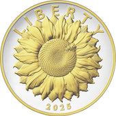 Special Edition Sunflower – Now Available at Westminster Mint In Stunning Proof Strike • 3 oz .999 Fine Silver • 24-Karat Gold Overlay Limited Mintage – Only 500 Worldwide